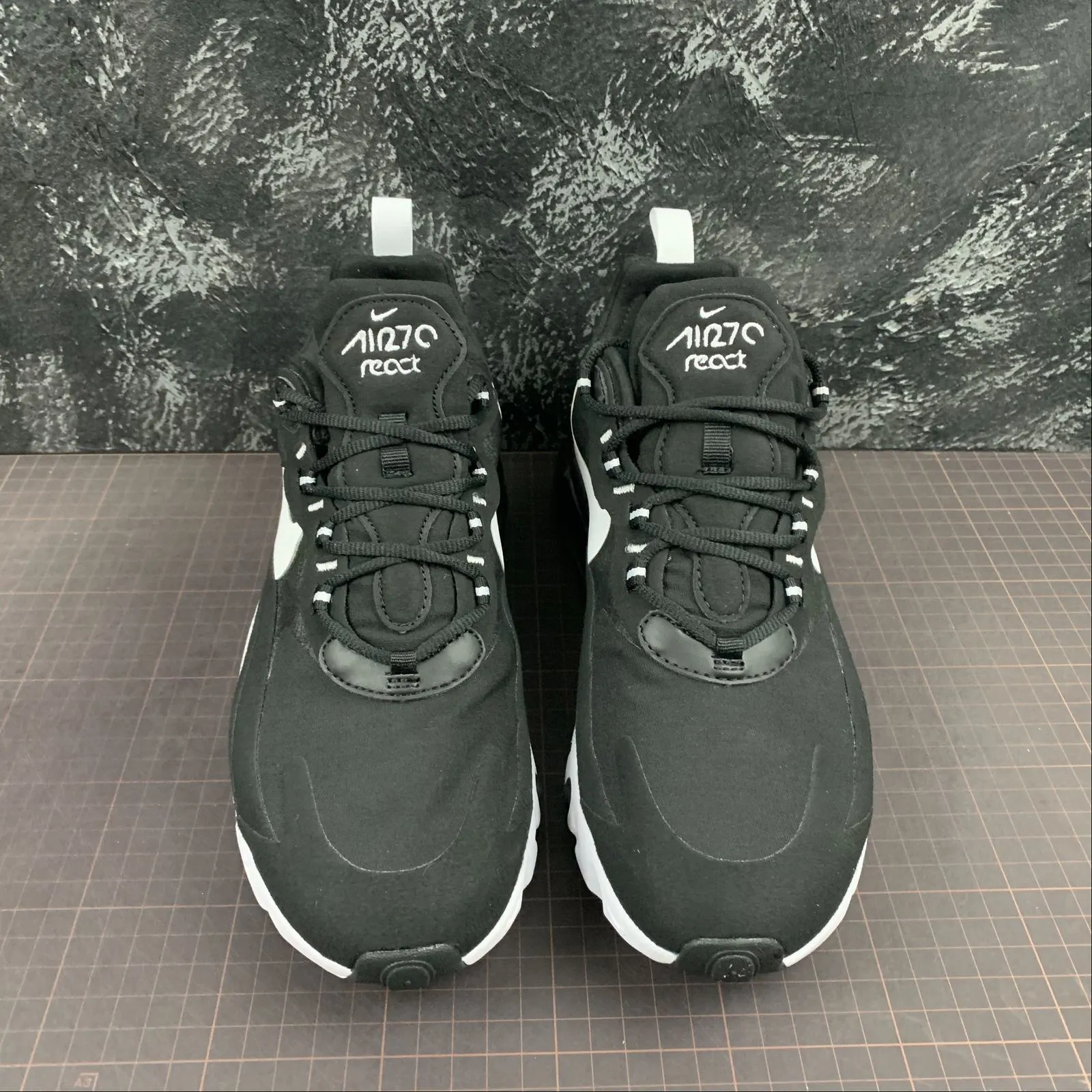 Air Max 270 React Black White AO4971-004 for kids