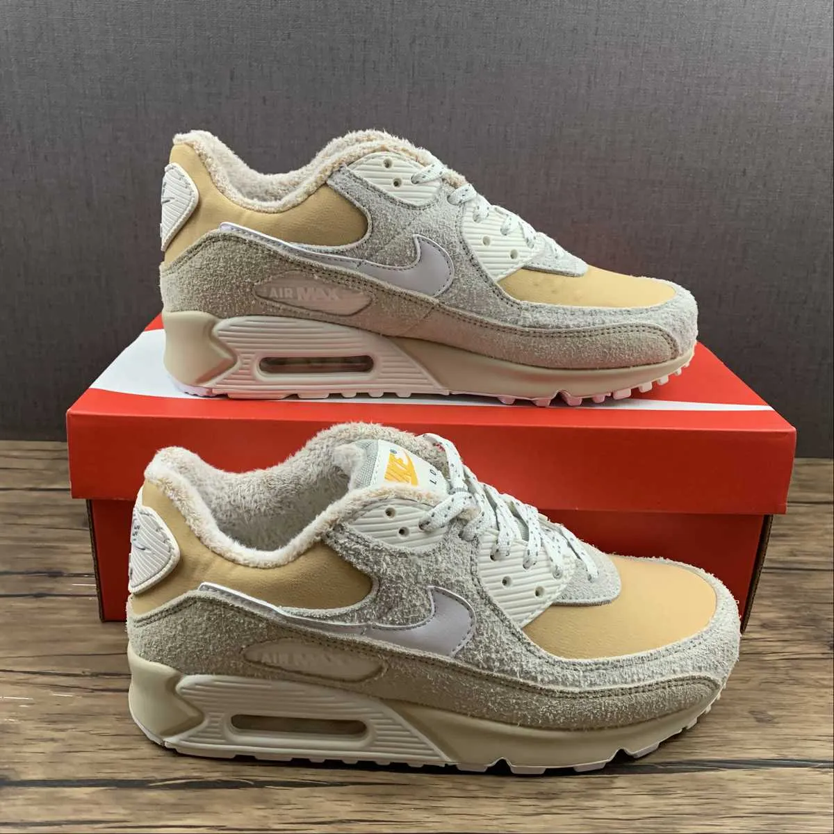 Air Max 90 Wild Twine Light Bone White Gray DC5271-737 molded - insole beach running shoe environment