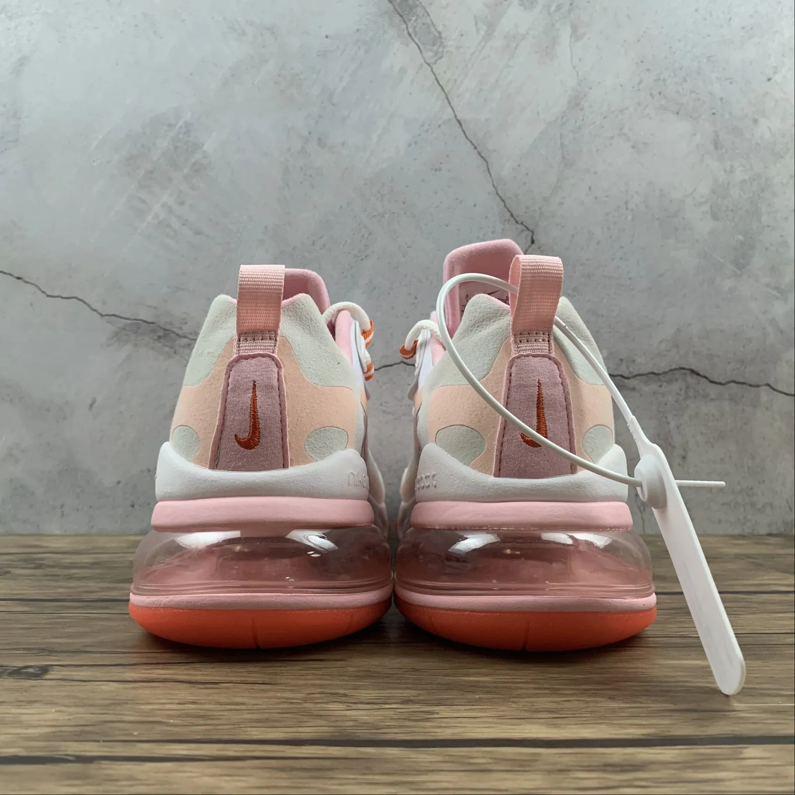 Air Max 270 React Summit White Crimson Tint CJ0619-103 mesh - lining shoes padded - tongue