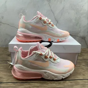 track athlete durable - upper shoes Air Max 270 React Summit White Crimson Tint CJ0619-103