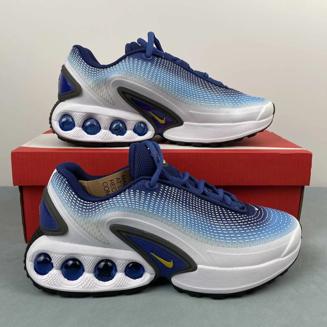 pair Air Max Dn Racer Blue Vibrant Yellow HF5531-400