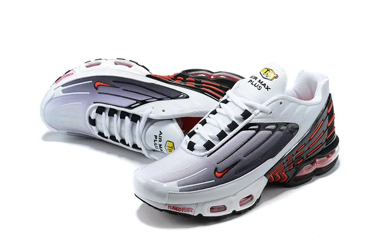 Air Max Plus 3 Black University Red White CD7005 004 low - cut