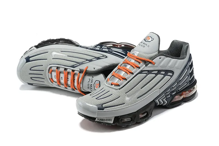 nubuck shoes print Air Max Plus 3 Grey Black Orange CD7005-005
