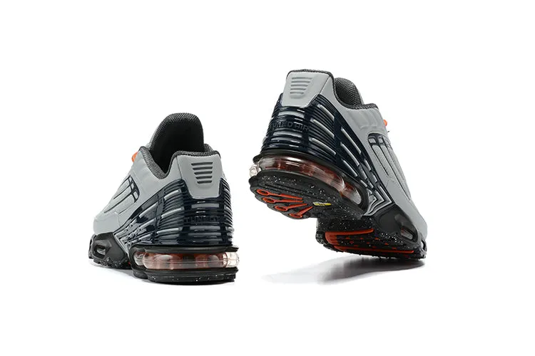 Air Max Plus 3 Grey Black Orange CD7005-005 Soft Padding Durable