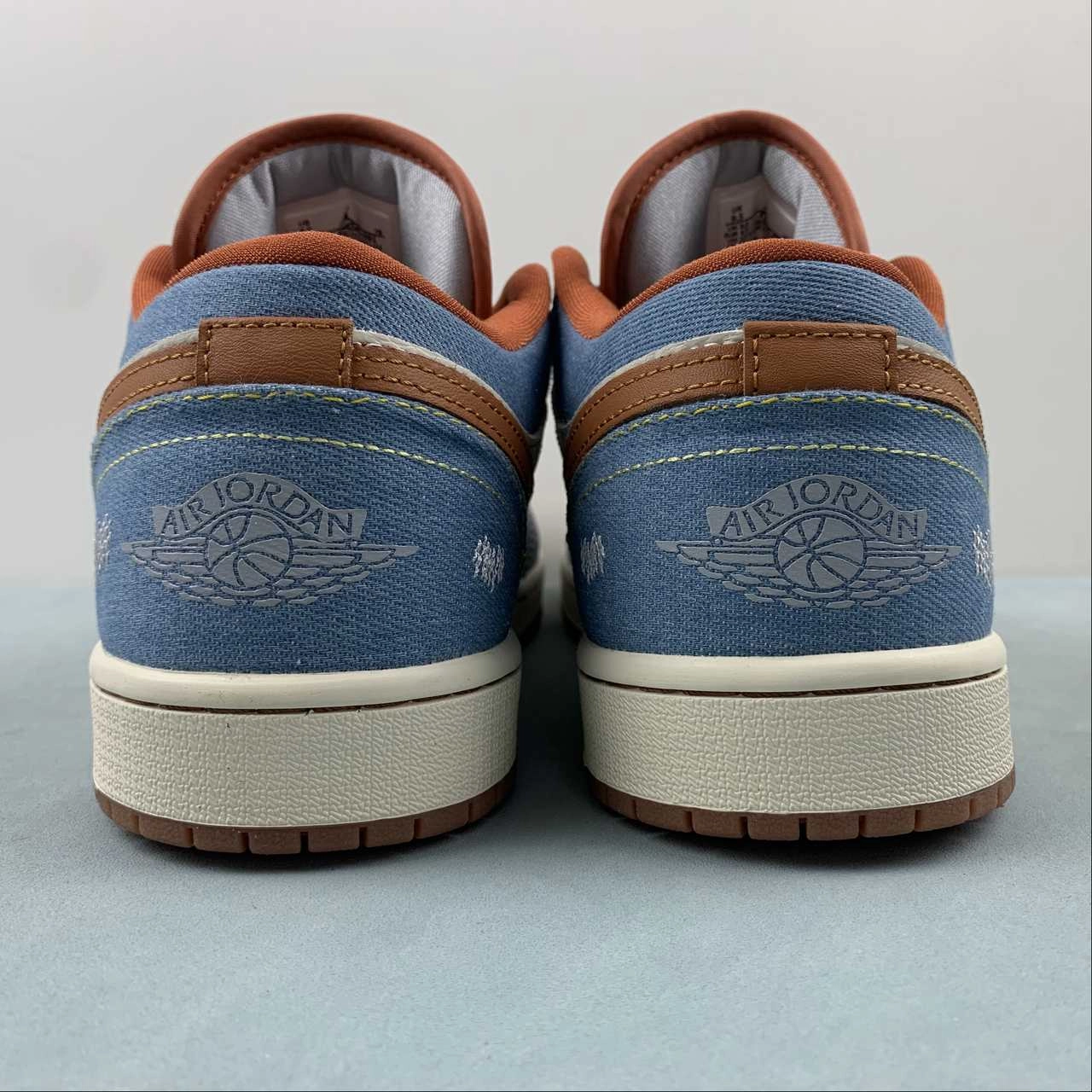 Glam stability Sneaker Trends Air Jordan 1 Low Denim Phantom Coconut Milk Amber Brown Multicolor FZ5045-091