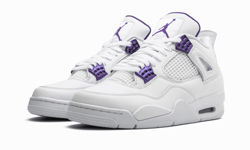 Foot Motion Air Jordan 4 Retro Metallic Purple