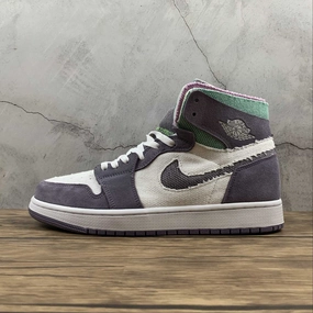 Air Jordan 1 High Zoom Comfort Daybreak Tropical Twist White CT0978-150 Minimalist Design