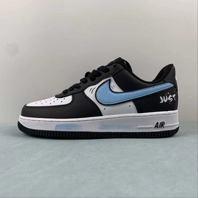 Air Force 1 07 Low Black White Blue DV0788-006 Stretch Hike