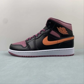 Low Key Performance Sole Air Jordan 1 Mid SE Black Sky J Mauve Black White FB9911-008