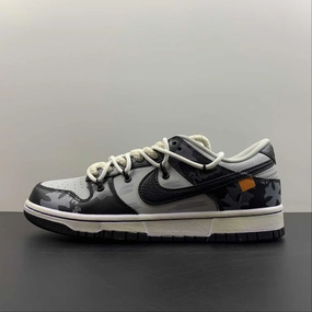 SB Dunk Low Chrome Hearts Customised DD3363-002 Essential Look Canvas Fabric