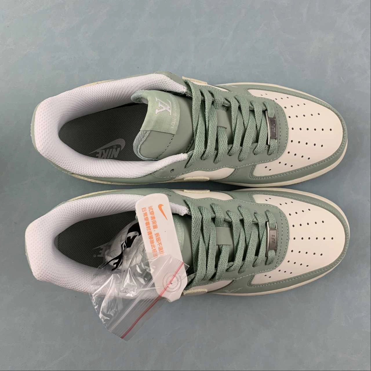 Wood Path Air Force 1 07 Low White Light Green Yellow BS9055-612