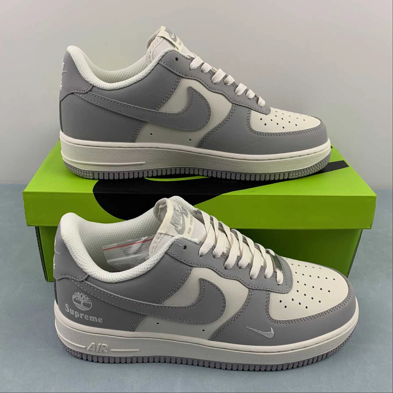 Fast Wear On Track Air Force 1 07 Low Grey Rice White BS9055-611