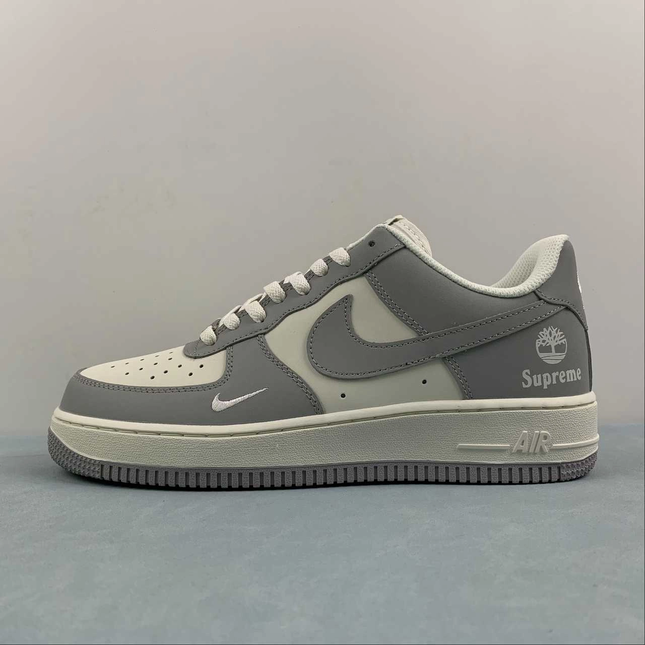 Air Force 1 07 Low Grey Rice White BS9055-611 Stacked Heel