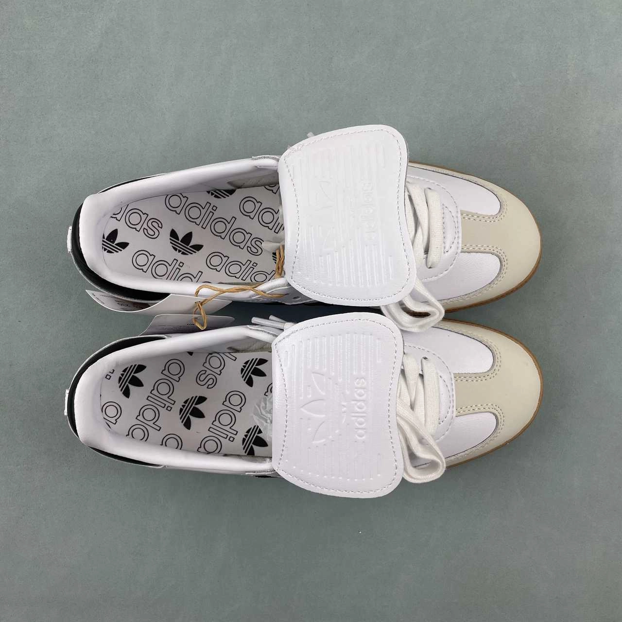 Breath Lines Comfortable Foot Adidas Samba LT Cloud White Core Black Gold Metallic IG4279