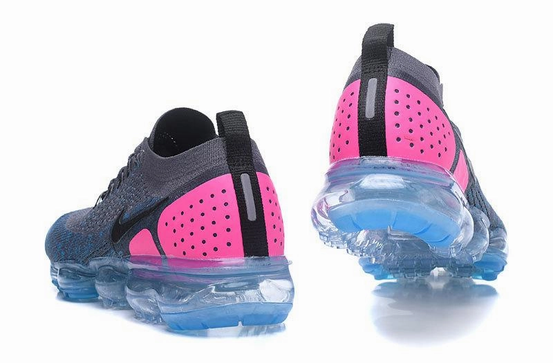 Breathable Vamp Anti Microbial Treatment Air VaporMax Flyknit 2.0 Grey Pink Blue Black