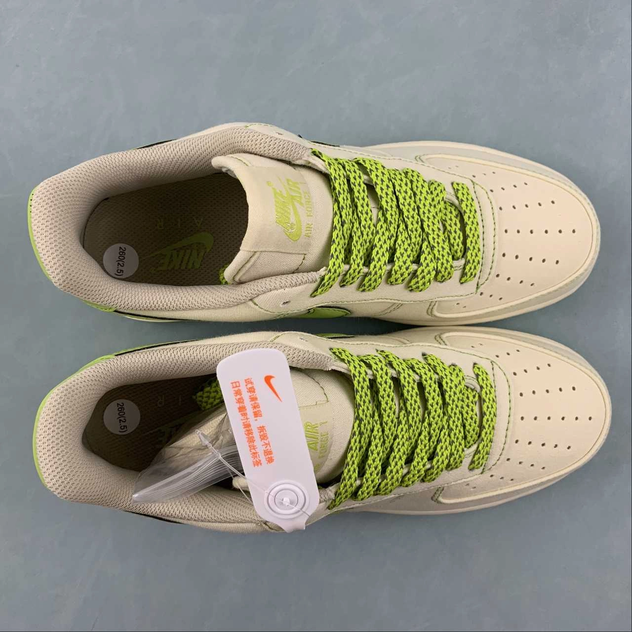 Air Force 1 07 Low Sail Rice White Green TQ1456-255 Neutral palette Move Easy