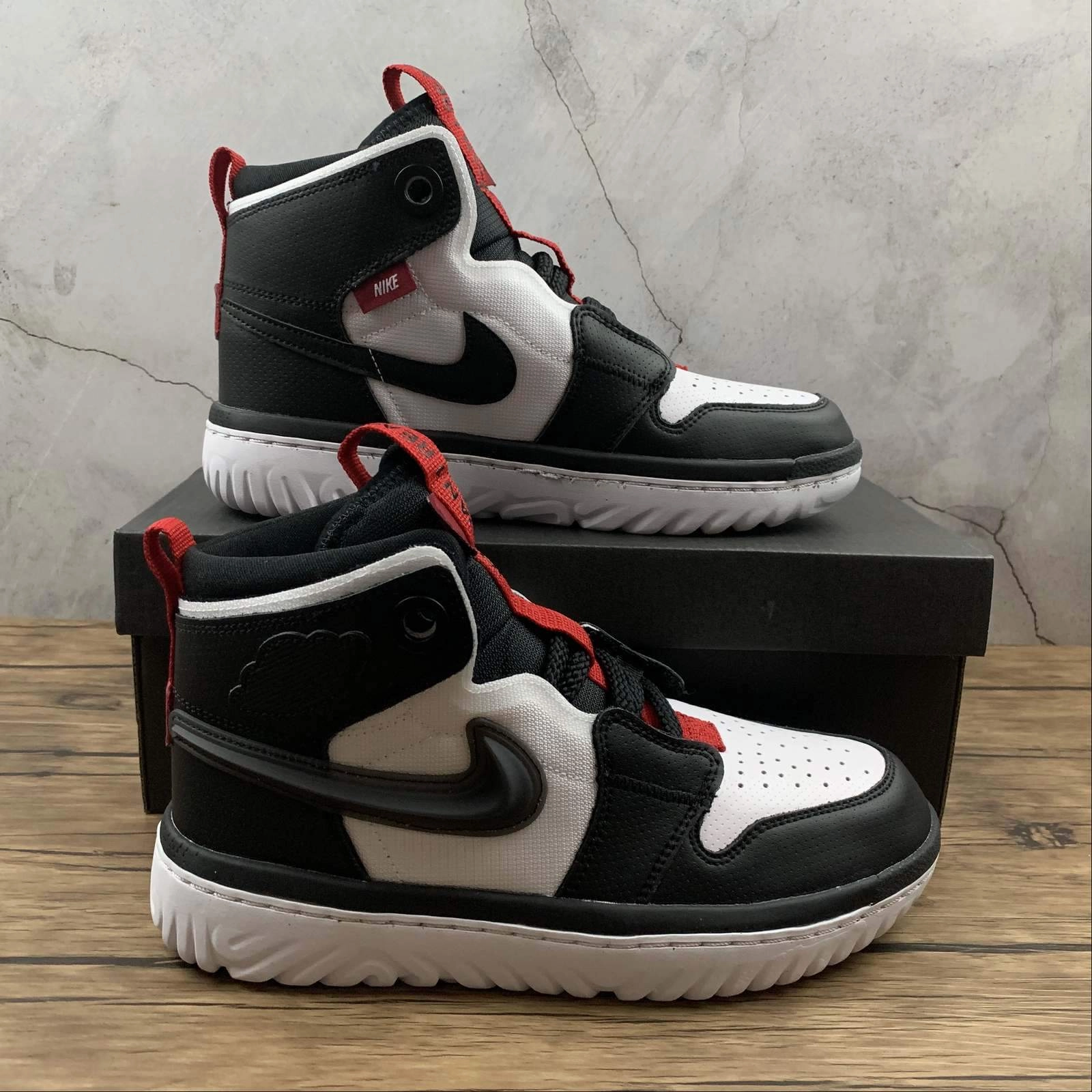 anti slip grip Air Jordan 1 Retro High React White Black Red AR5321-016