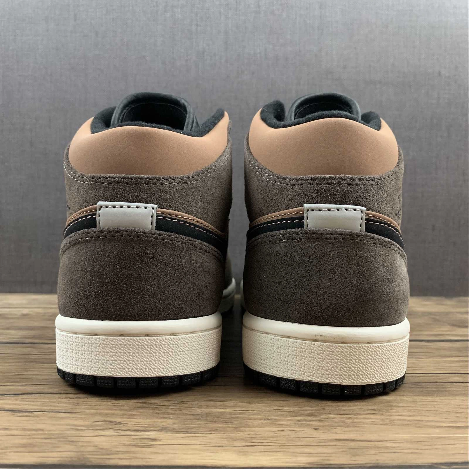 Orthopedic Arch Support Ultra-soft breathability Air Jordan 1 Mid Brown Black (2021)