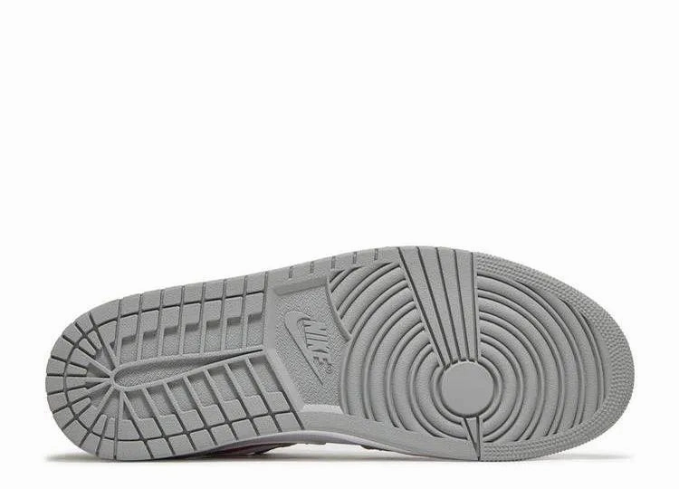 Balanced Grip Moisture wicking Air Jordan 1 Low Smoke Grey Gym Red