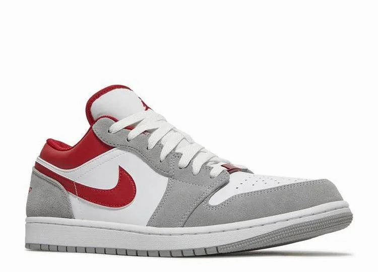 Breathable layers Air Jordan 1 Low Smoke Grey Gym Red