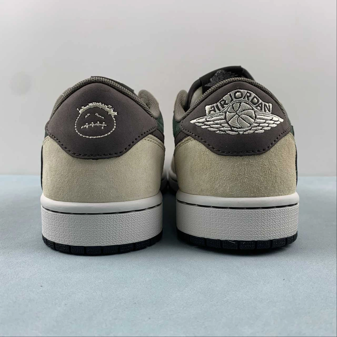 Comfortable Workout Modern Fit Travis Scott x Air Jordan 1 Low OG Brown Green DM7866-817