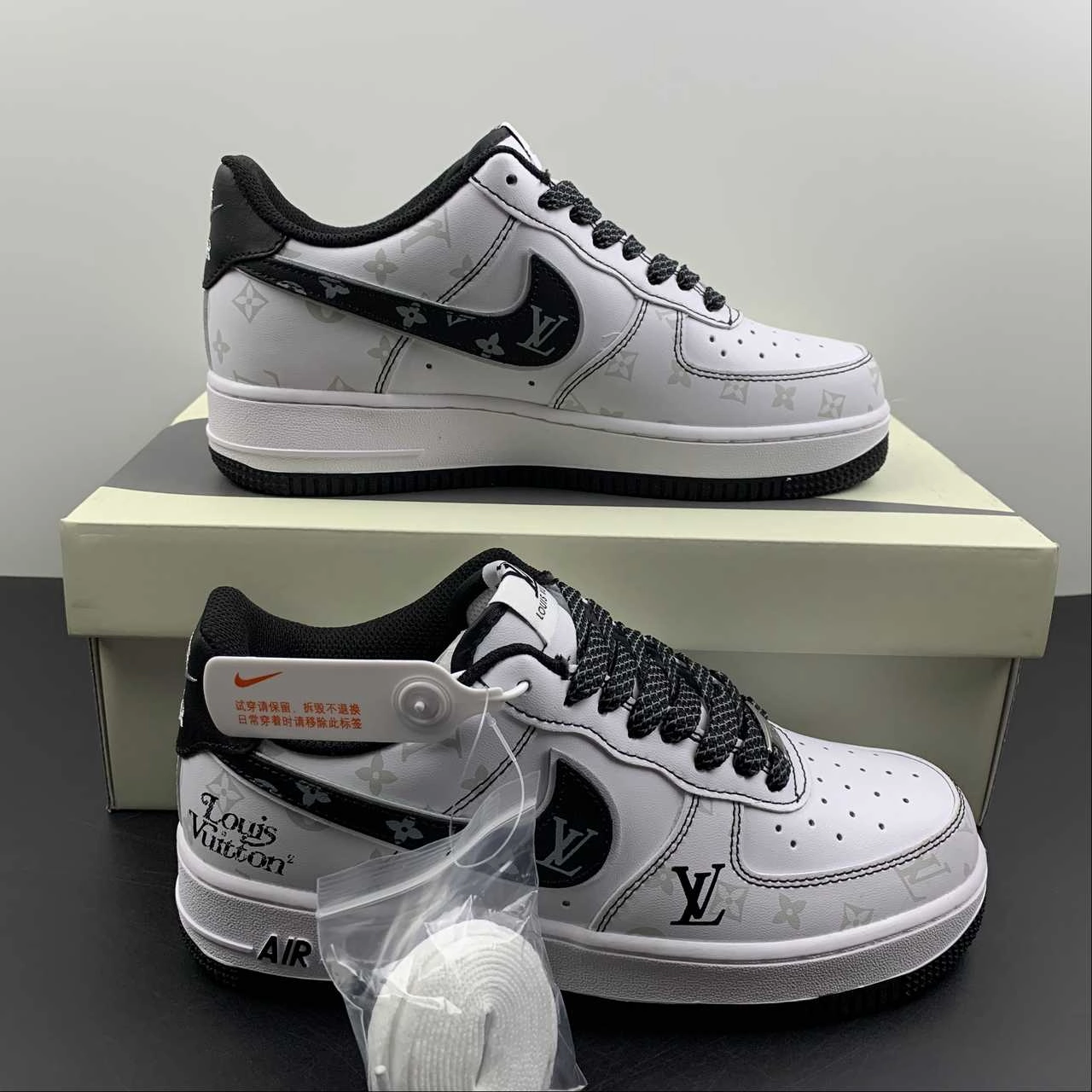 Explore Move LV x Air Force 1 07 Low White Black Metallic Silver BS8805-602