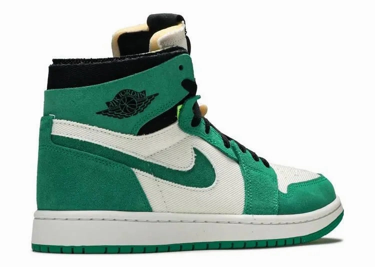 Air Jordan 1 High Zoom Air CMFT Stadium Green Durable Rubber Treads
