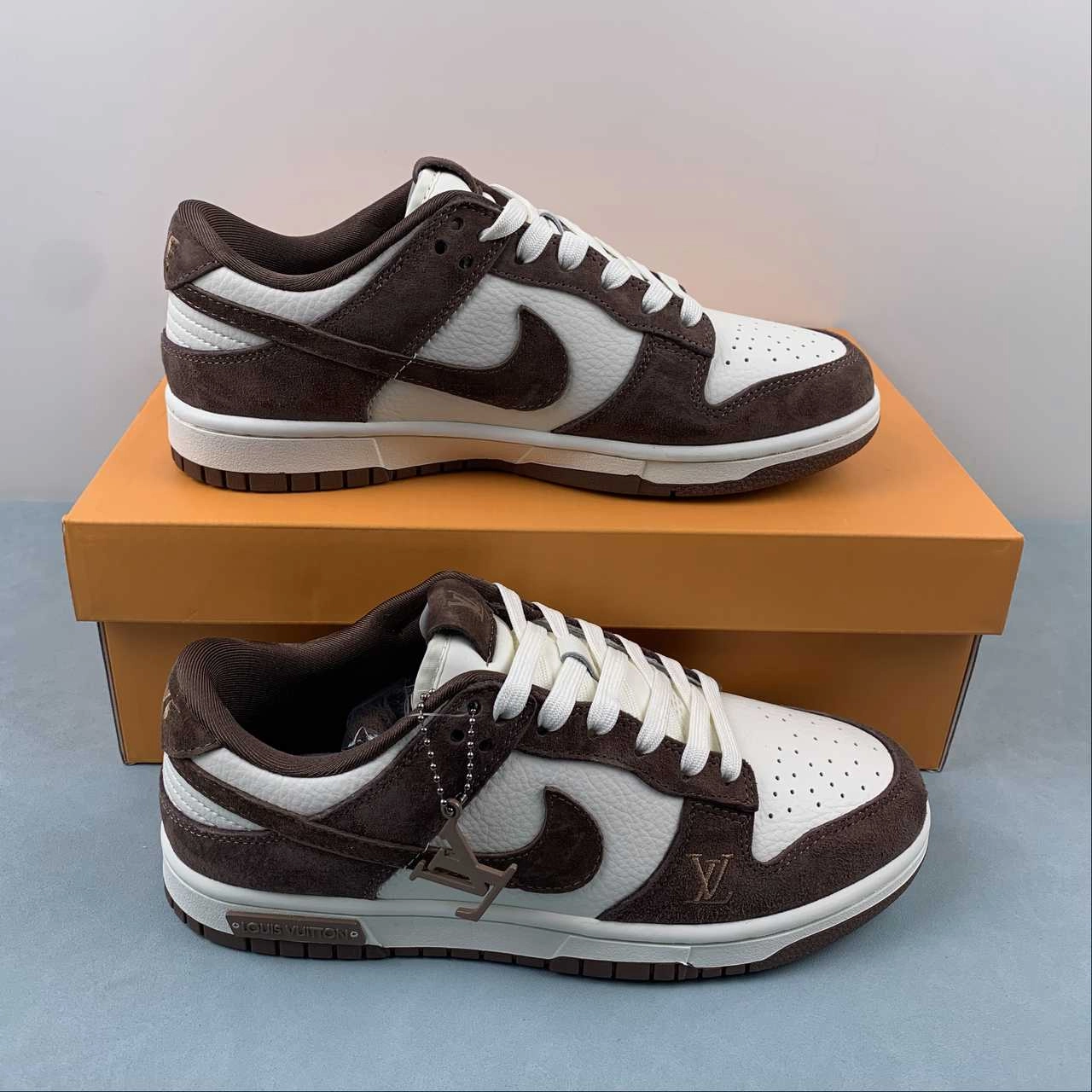 LV x SB Dunk Low Chocolate Off White FC1688-149 Stable Wear