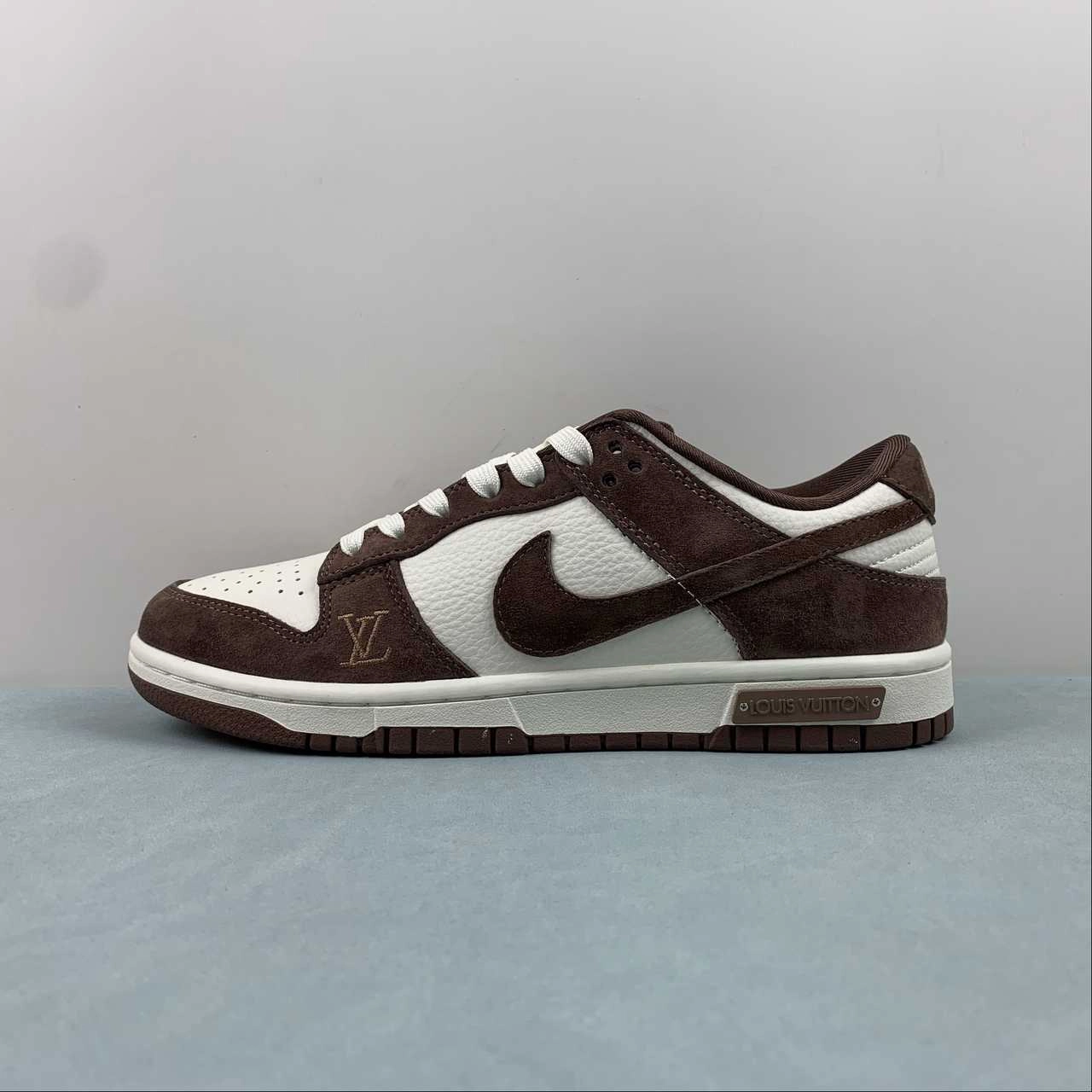 Slip   Resistant LV x SB Dunk Low Chocolate Off White FC1688-149