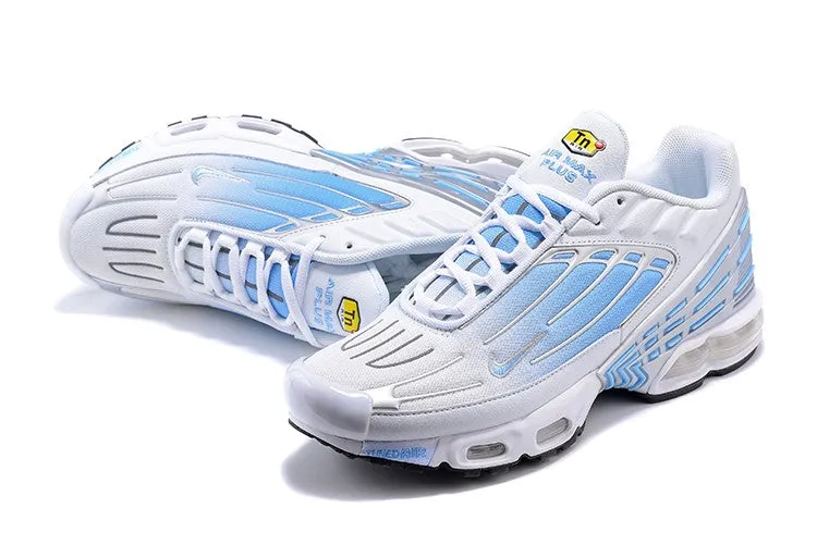 Style - enhancing AnkleSupport Air Max Plus 3 White Silver Grey Light Blue CK5178-141