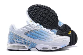 Air Max Plus 3 White Silver Grey Light Blue CK5178-141 training - specific running shoes grip - enhancing shoes