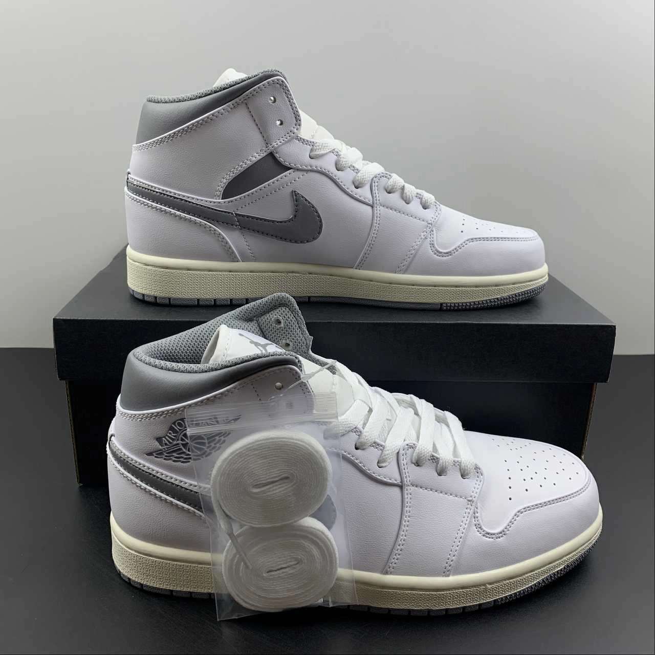 Air Jordan 1 Mid White Stealth Any Terrain