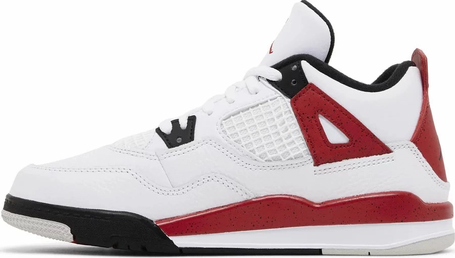 Nike Jordan 4 Red Cement PS (Kids) Durable TPR Outsole Quick Travel