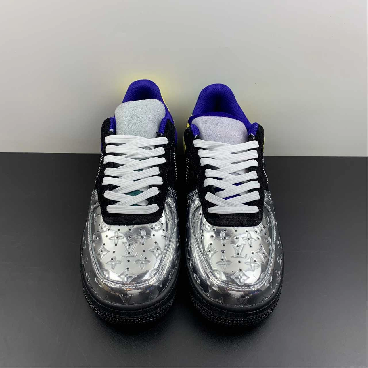 Louis Vuitton x Air Force 1 Silver Embossing 3308-6 Mountain Hike Spring Days