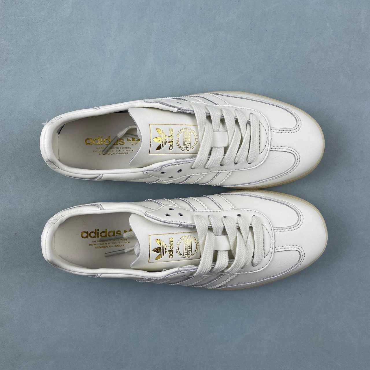 Adidas Samba Decon Ivory Gold Metallic IG6171 Quiet Traction