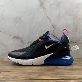 Air Max 270 Black White Astronomy Blue DC0858-001 shoe bags patchwork running gear
