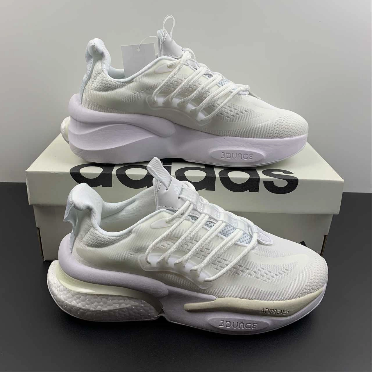 Endurance Running Adidas Alphaboost V1 Triple White Core White Chalk White HP2759