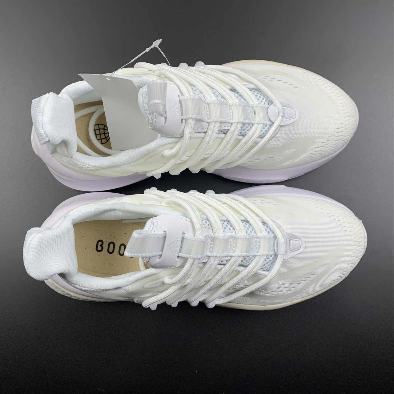 Adidas Alphaboost V1 Triple White Core White Chalk White HP2759 Daily Jogging