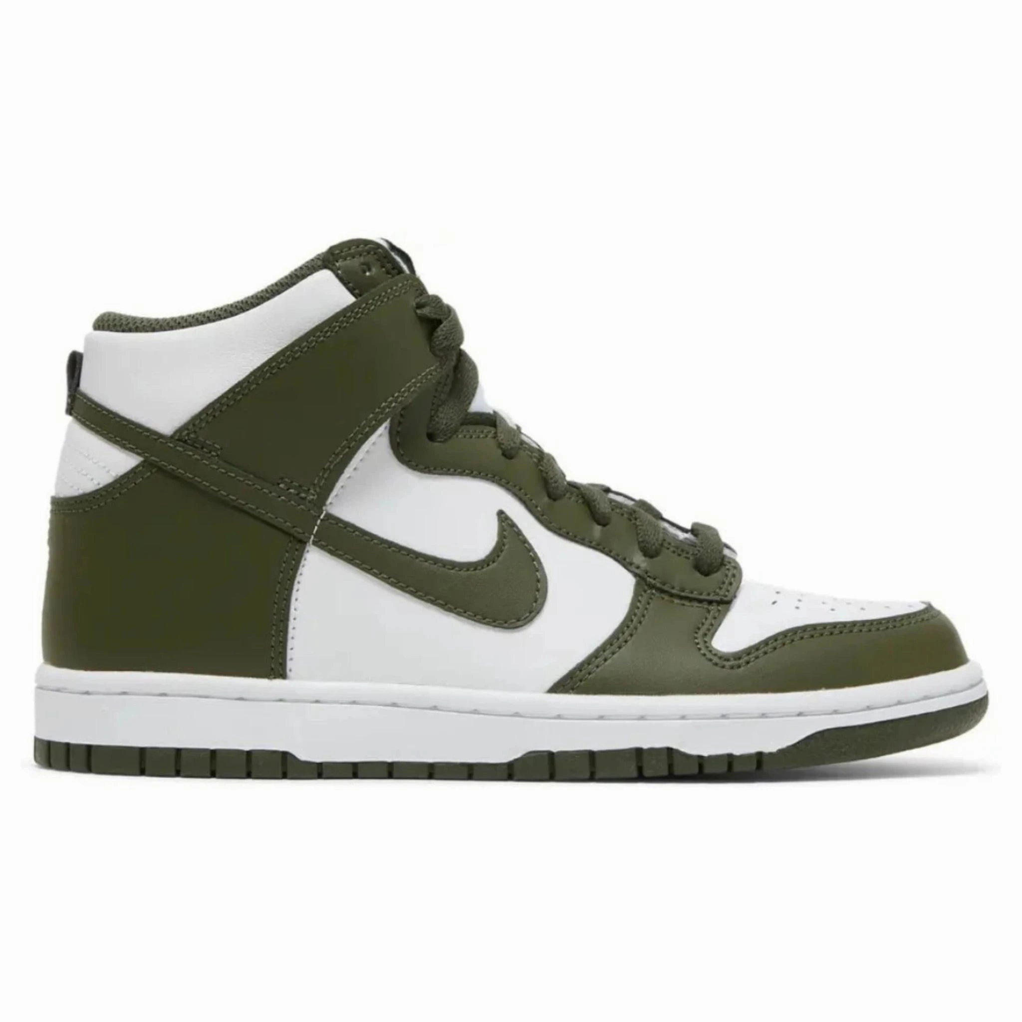 Nike Dunk High Retro Cargo Khaki GS DB2179 105 Supportive Design Boost Power