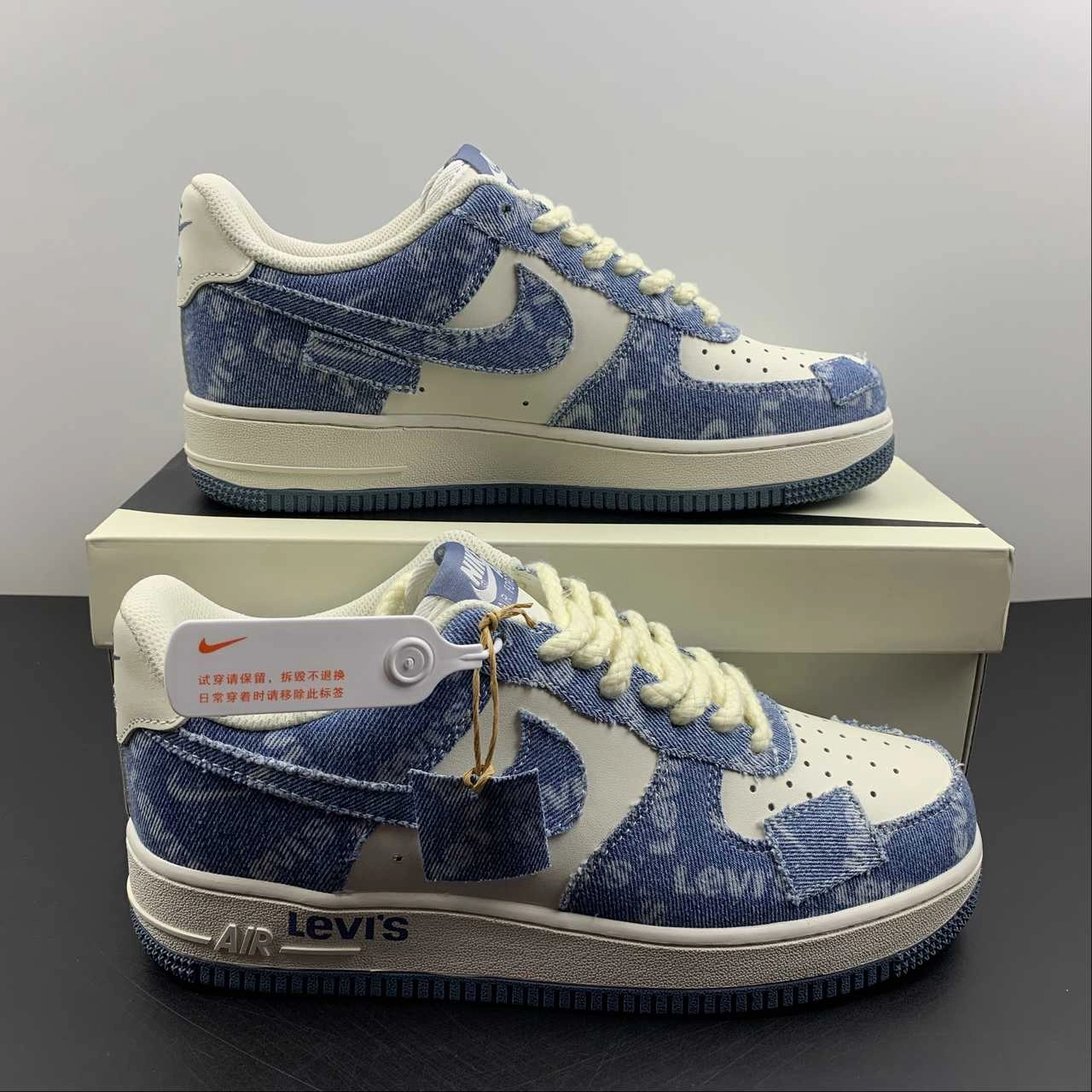 Levis x Air Force 1 07 Low Denim Blue White NZ0088-801 fashion pick Premium Quality