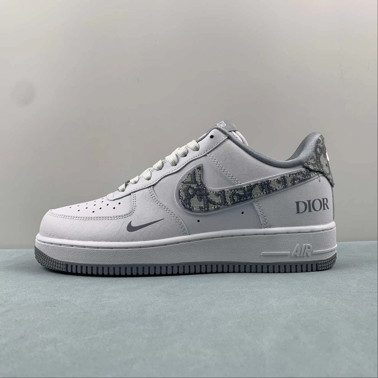 Dior x Air Force 1 07 Low White Gray DR6239-836 Ice Jog
