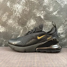speed - focused shoes Air Max 270 Black-Metal Golden Yellow-Black AH6789-007