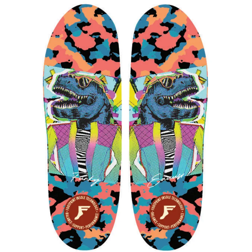 Footprint Kingfoam 5mm Hi Profile Insoles - Funkysaurus