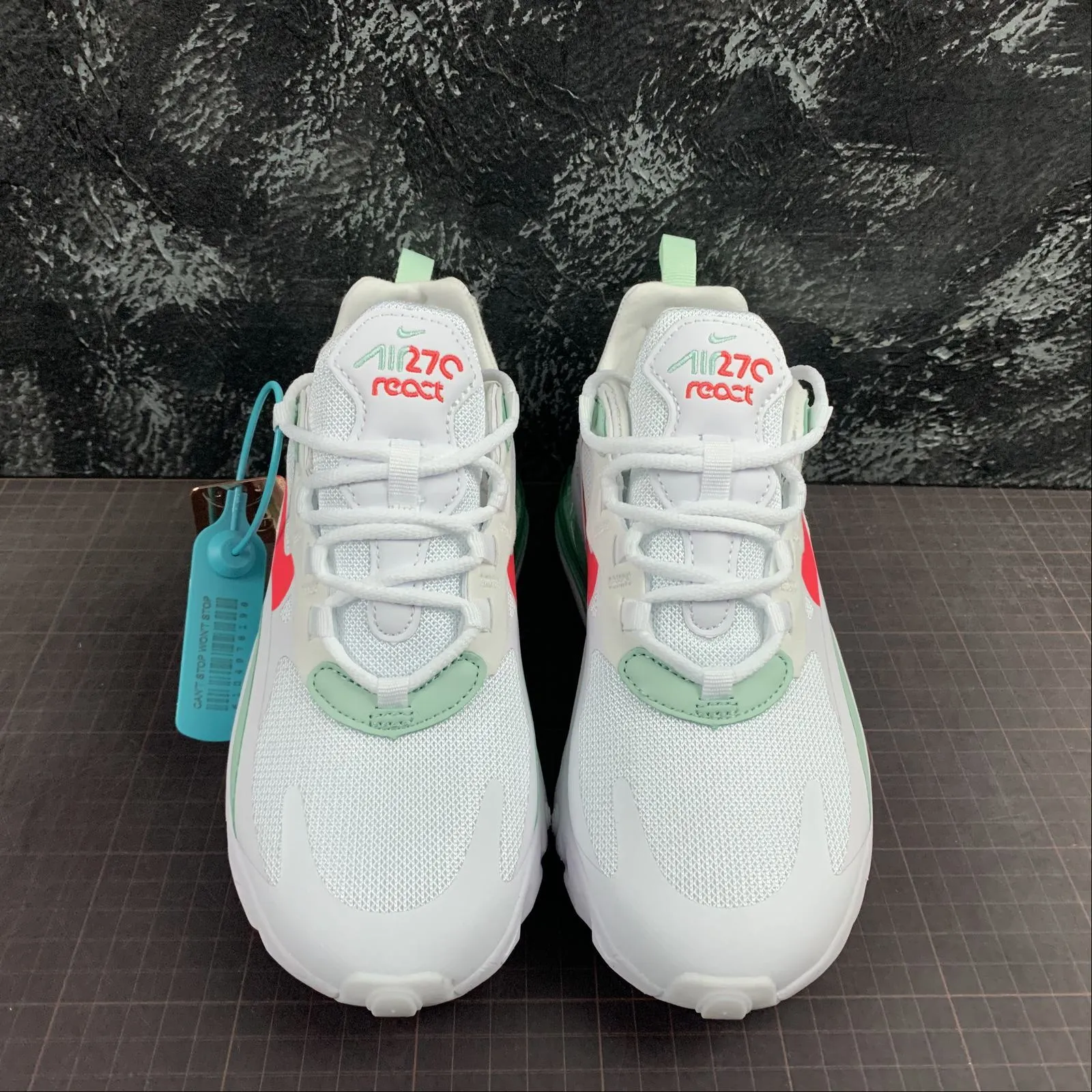 forest running wear Air Max 270 React White Laser Deep Red CV3025-100