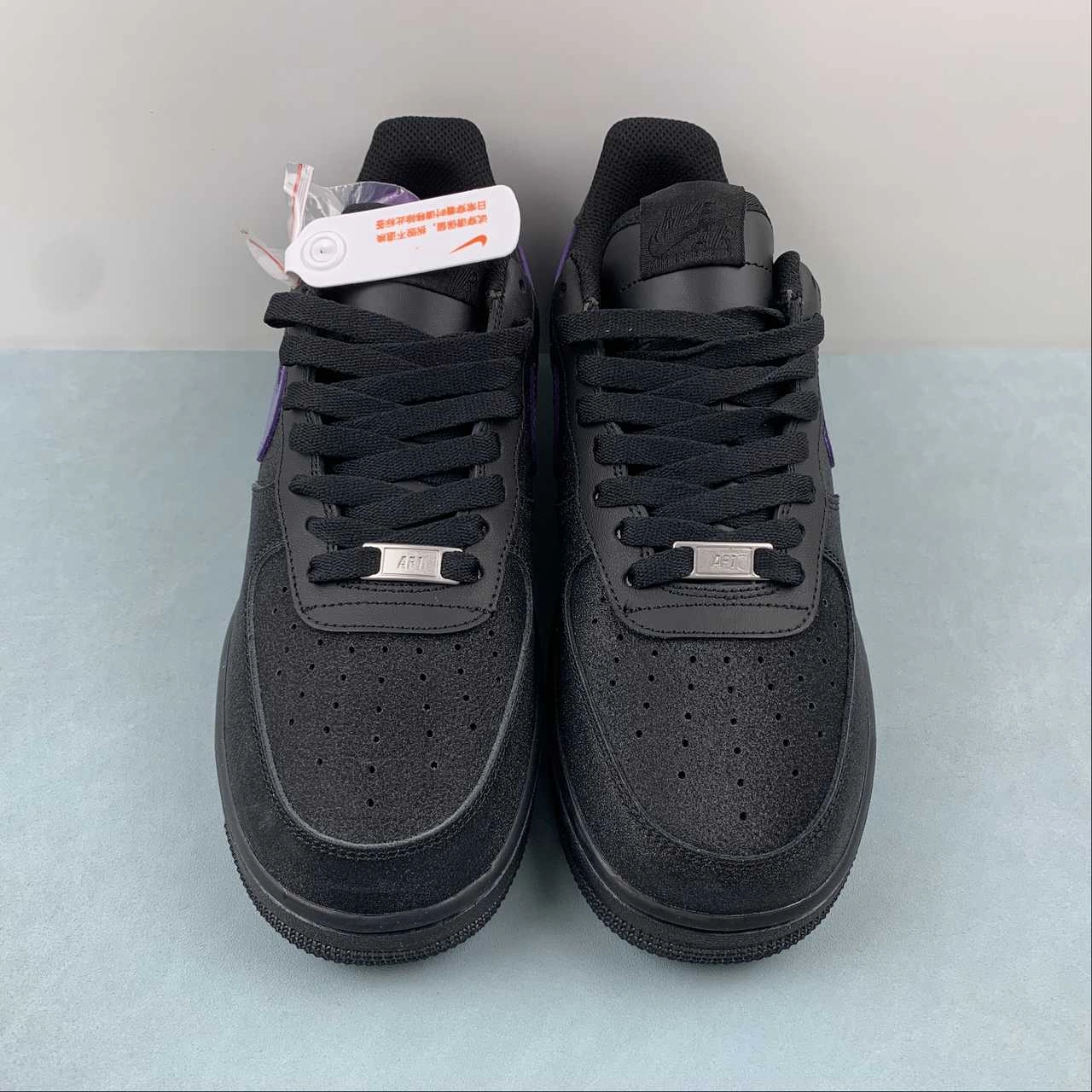 Air Force 1 07 Low Black Purple CW2288-014 Core Comfort Day Glow