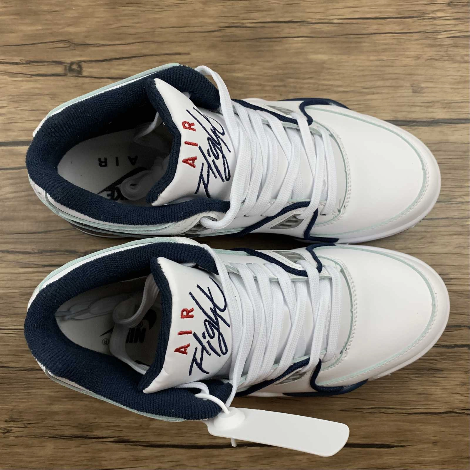 Durable Rubber Treads High-performance piece Air Flight 89 White Dark Royal Blue CN5668-101