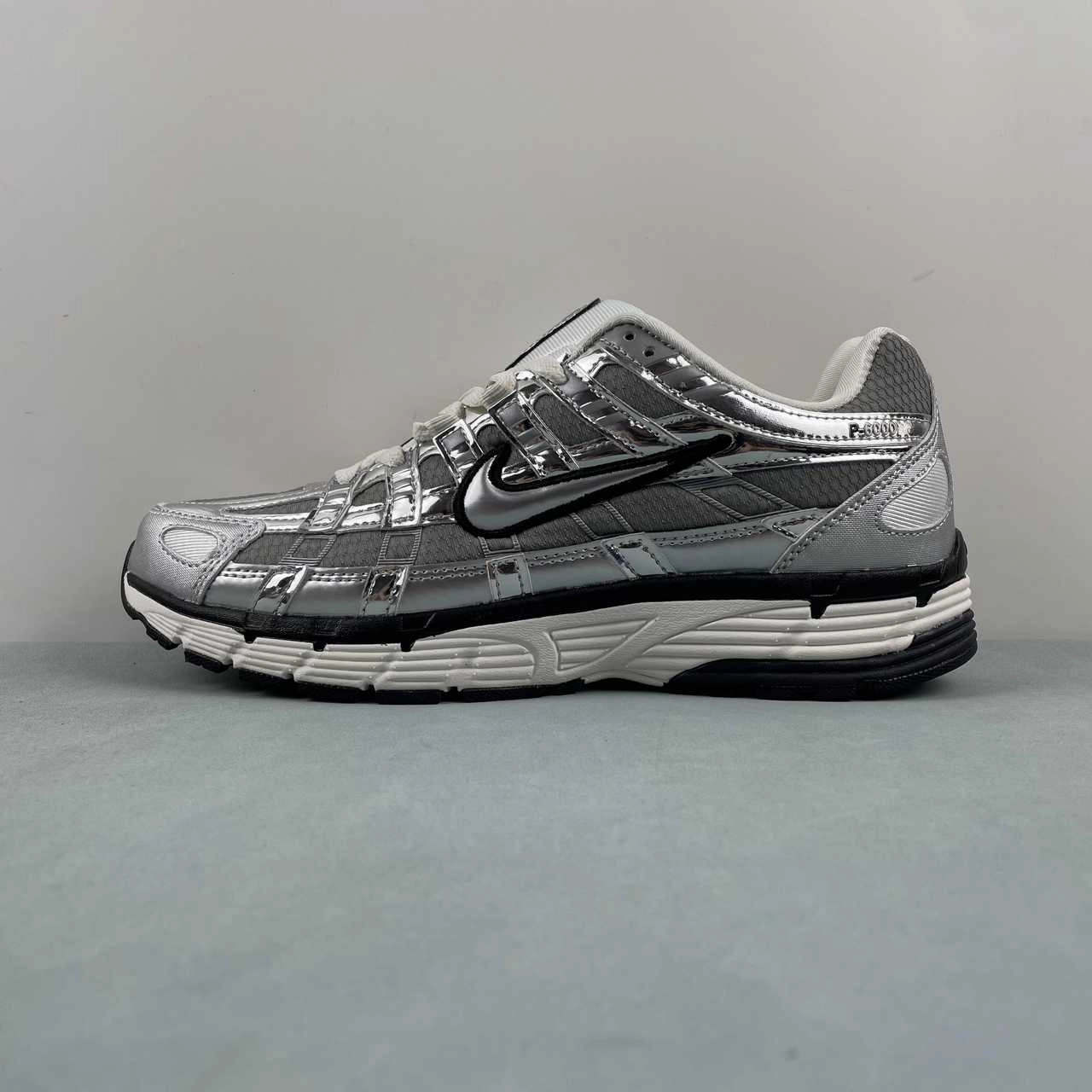 Exercise Power Nike P-6000 White Metallic Silver Black Sail CN0149-001