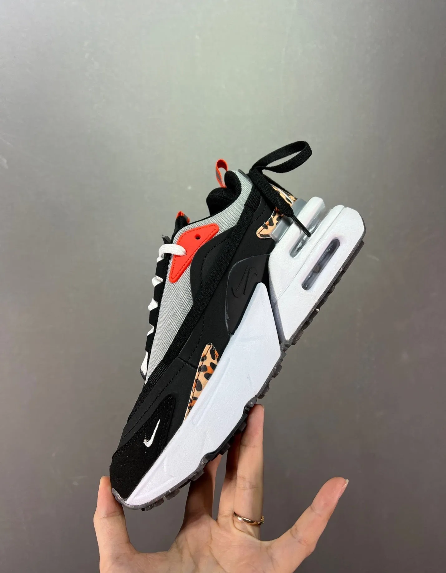 Beginner - runner Immense appearance Air Max Furyosa "Leopard" Black Black Light Bone Habanero Red DH5104-002