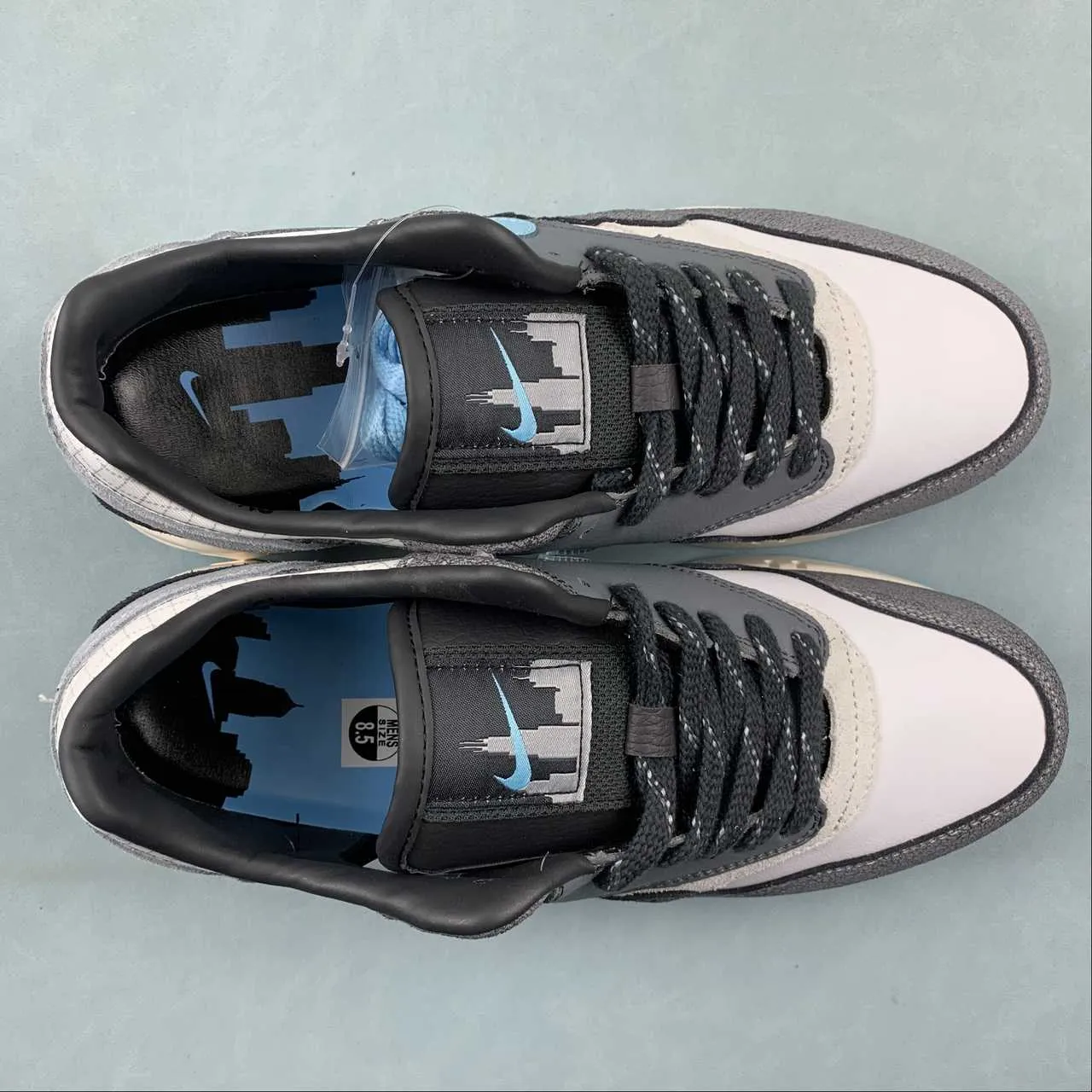 Air Max 1 86 OG Big Bubble Chicago Blue Chill Cool Grey Wolf Grey FQ8742-100 suede - finish - design shoes