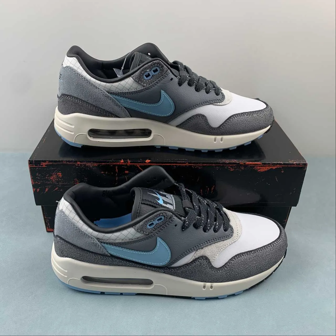 Air Max 1 86 OG Big Bubble Chicago Blue Chill Cool Grey Wolf Grey FQ8742-100 Activewear